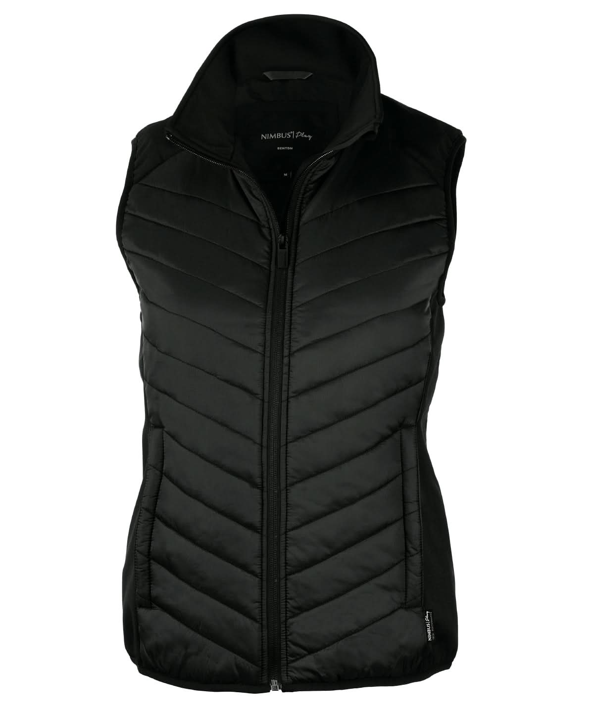 Nimbus Womens Benton versatile hybrid vest NP10F - Black - Customisable Bodywarmers