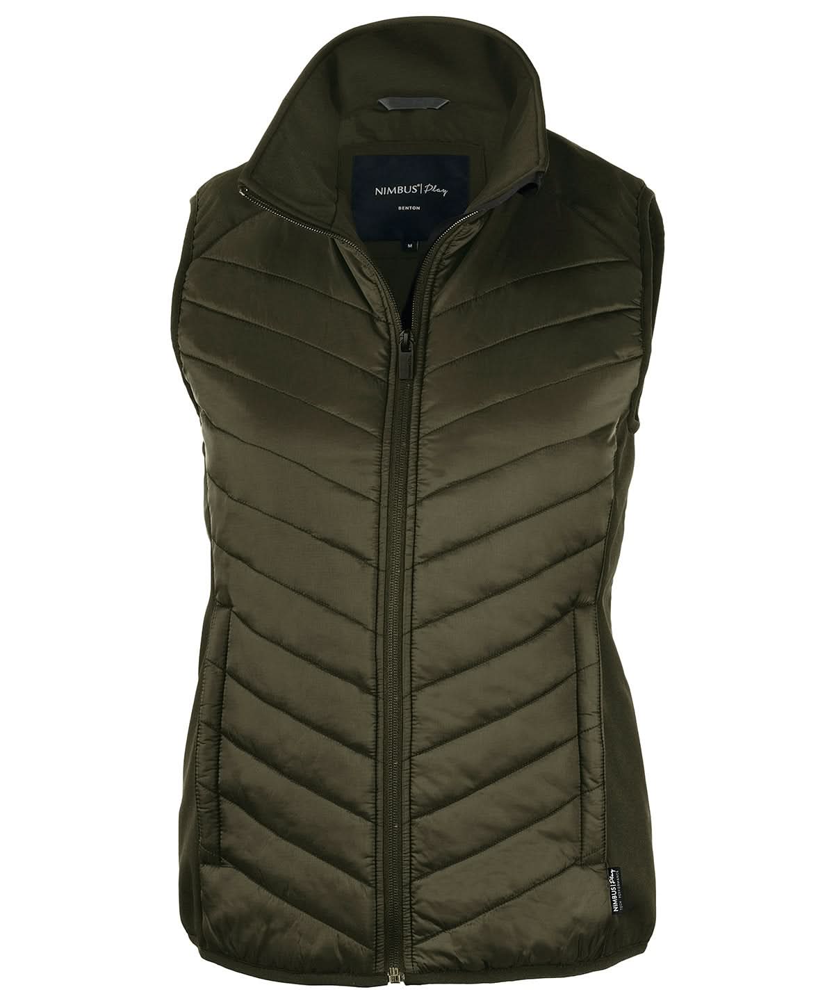 Nimbus Womens Benton versatile hybrid vest NP10F - Olive - Customisable Bodywarmers