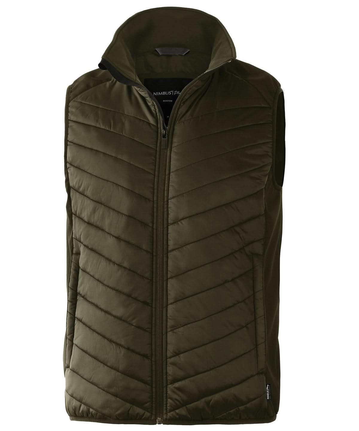 Nimbus Benton versatile hybrid vest NP10M - Olive - Customisable Bodywarmers