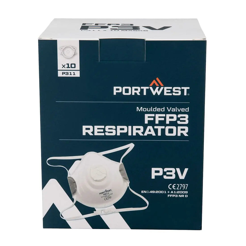 Moulded Ffp3 Valved Respirator (Pk10) - P311