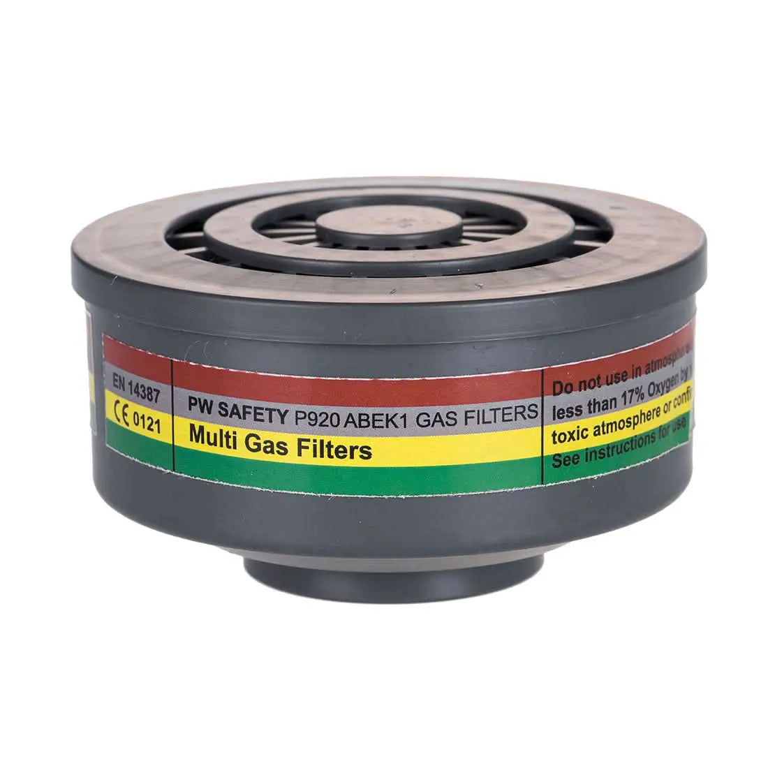 Abek1 Gas Filter Special Thread Connection (Pk4) P920 - Grey - Customisable Filters
