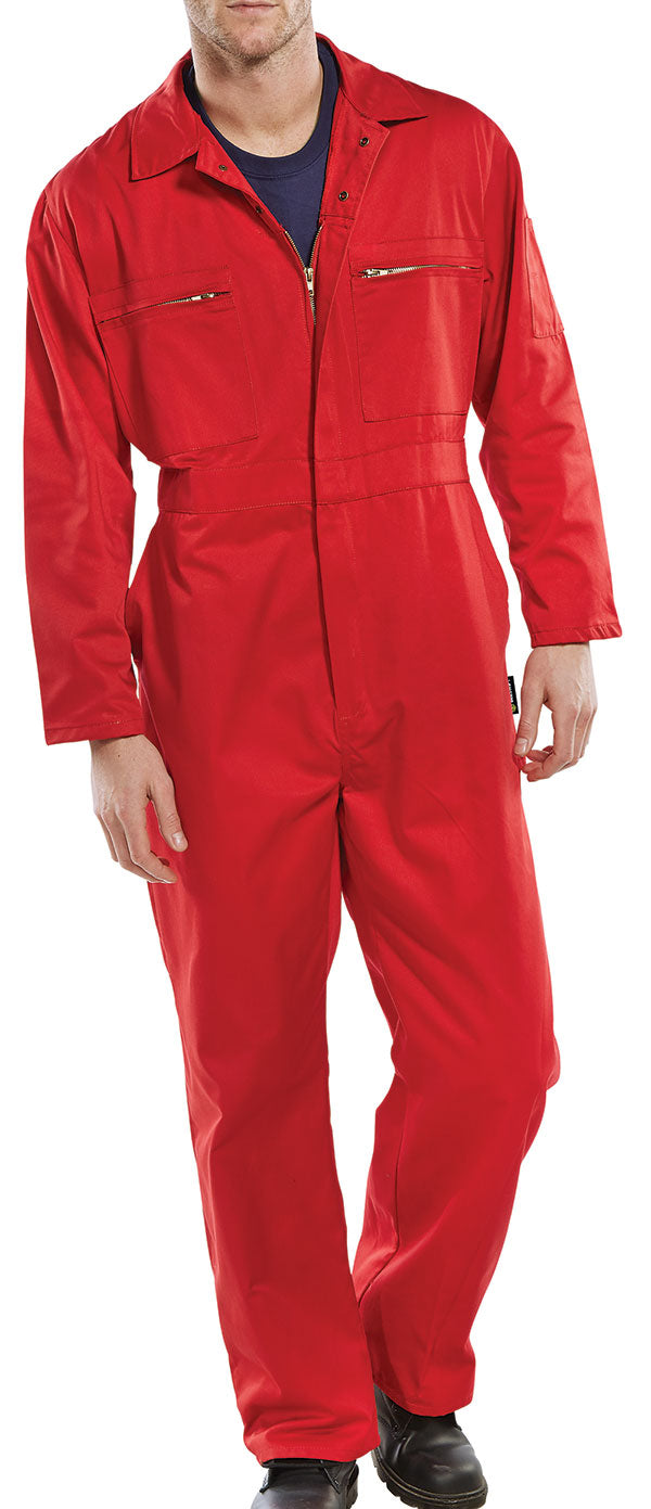 Beeswift Heavyweight Boilersuit Pcbshw - Red - Customisable Boilersuits