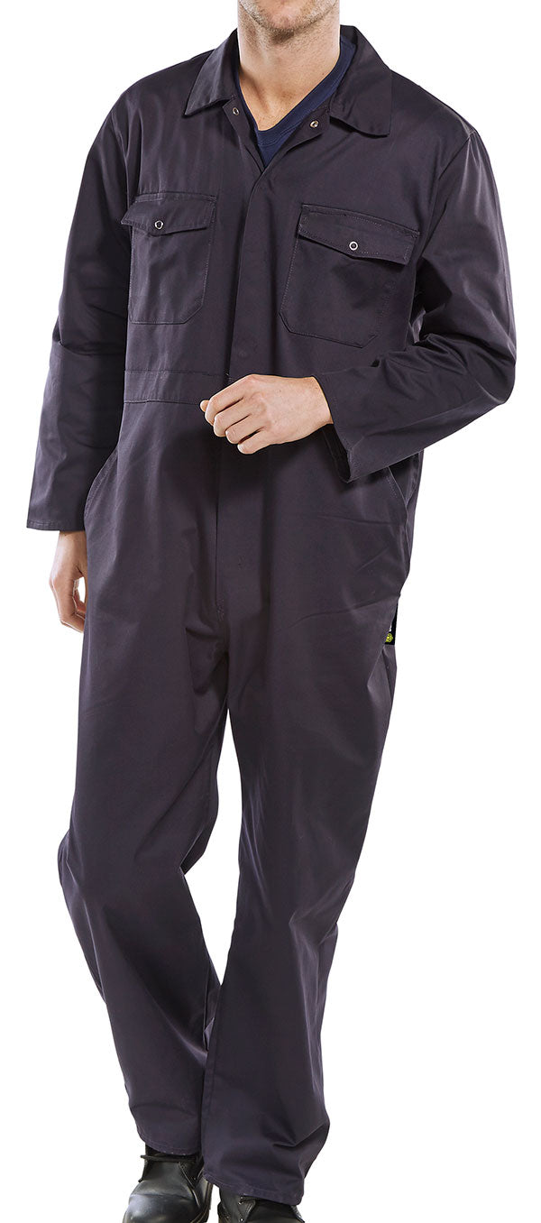 Beeswift Boilersuit Pcbs - Navy Blue - Customisable Boilersuits