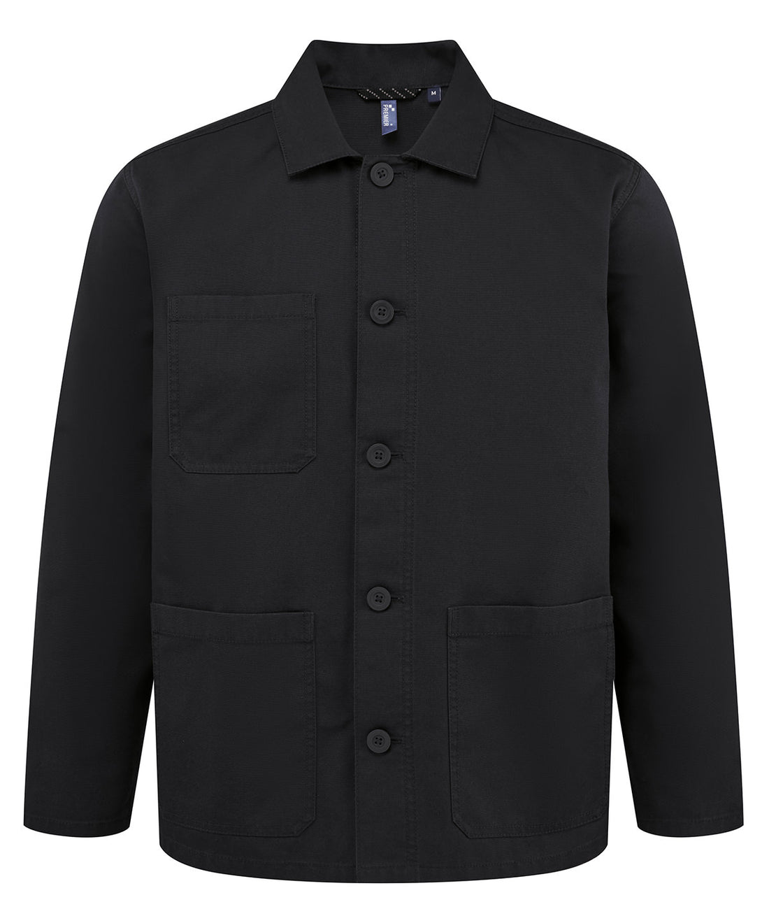 ‘Utility 2.0’ chore jacket - PR022 - Stay Black - Customisable Jackets