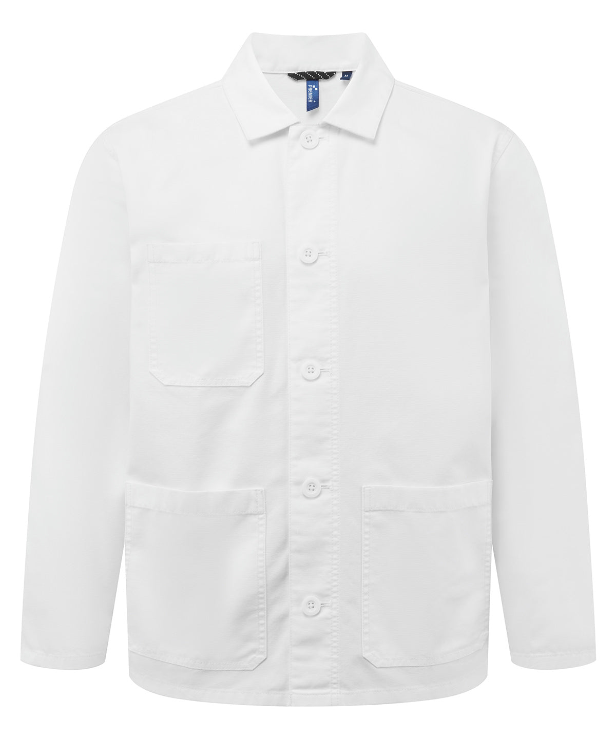 ‘Utility 2.0’ chore jacket - PR022 - White - Customisable Jackets