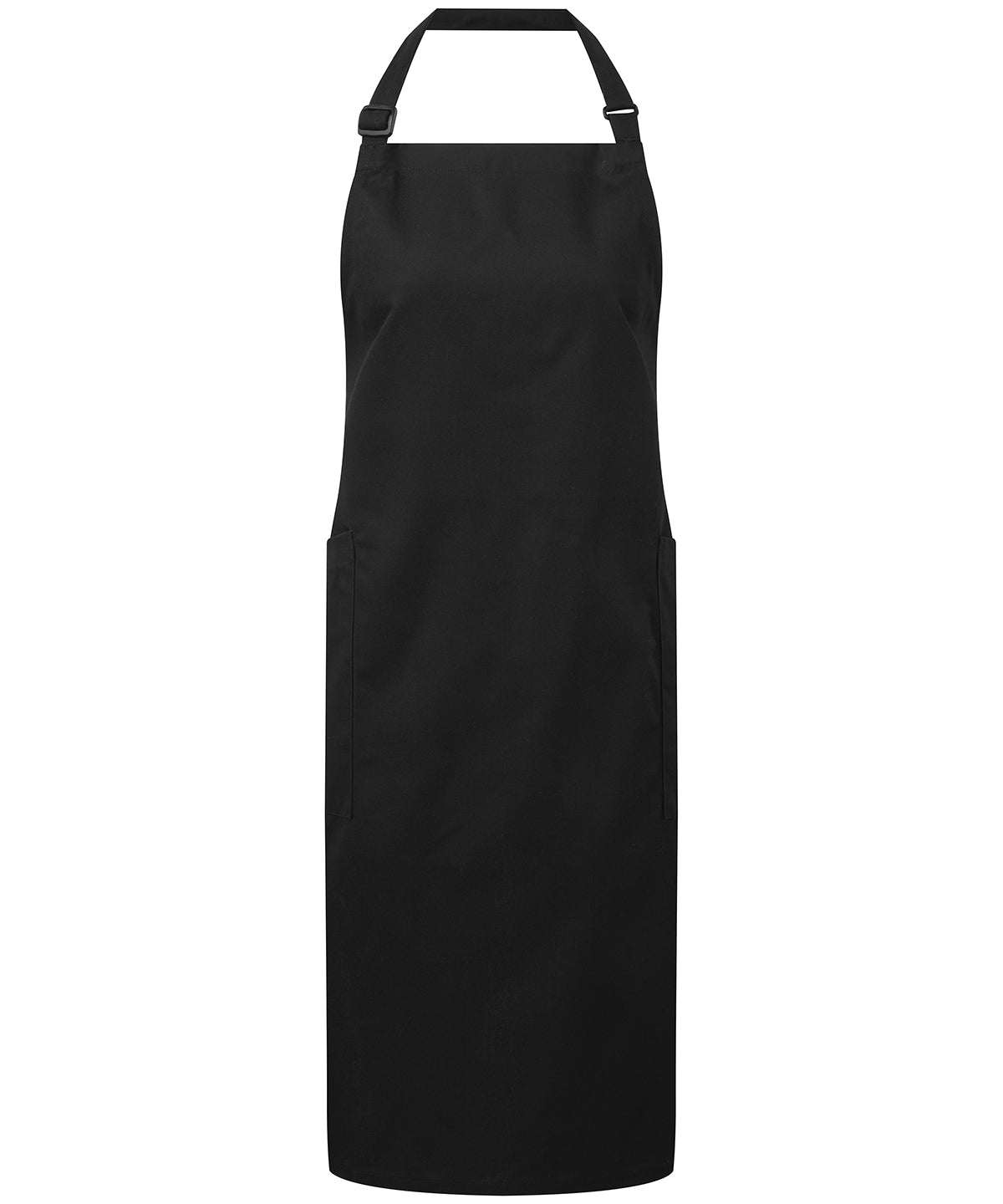 Recycled Polyester & Organic Cotton Apron - PR120 - Black One size - Customisable Aprons