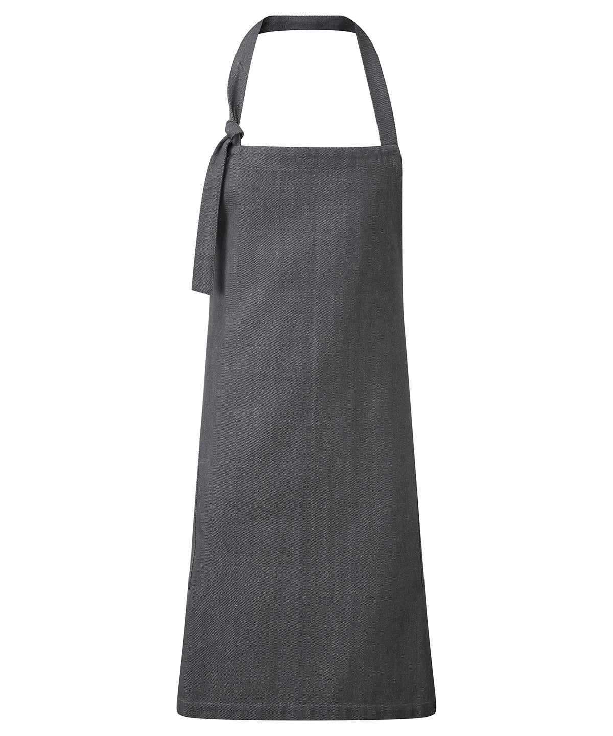 ‘Regenerate’ Bib Apron - PR122 - Grey Denim One size - Customisable Aprons