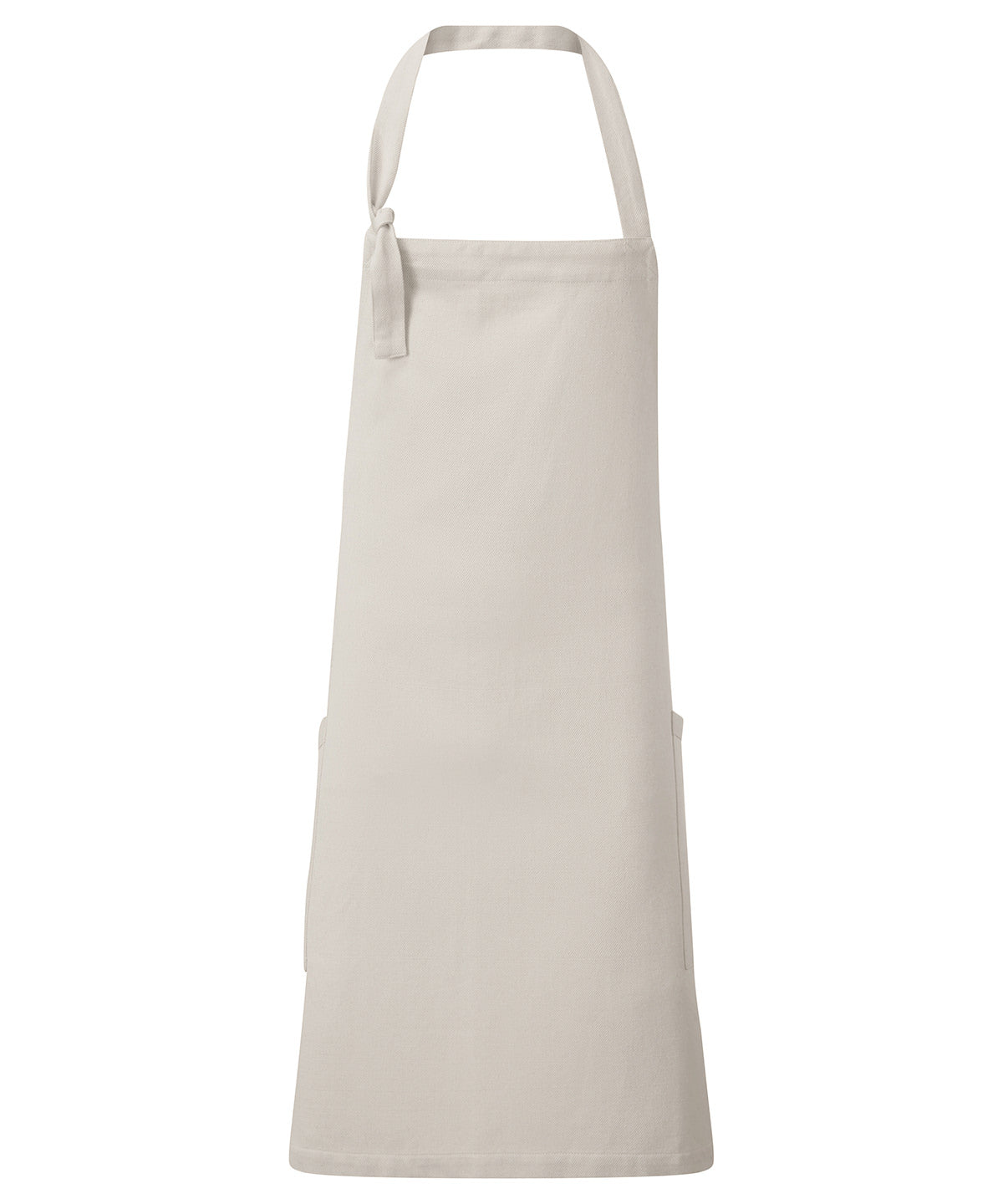 ‘Regenerate’ Bib Apron - PR122 - Natural One size - Customisable Aprons