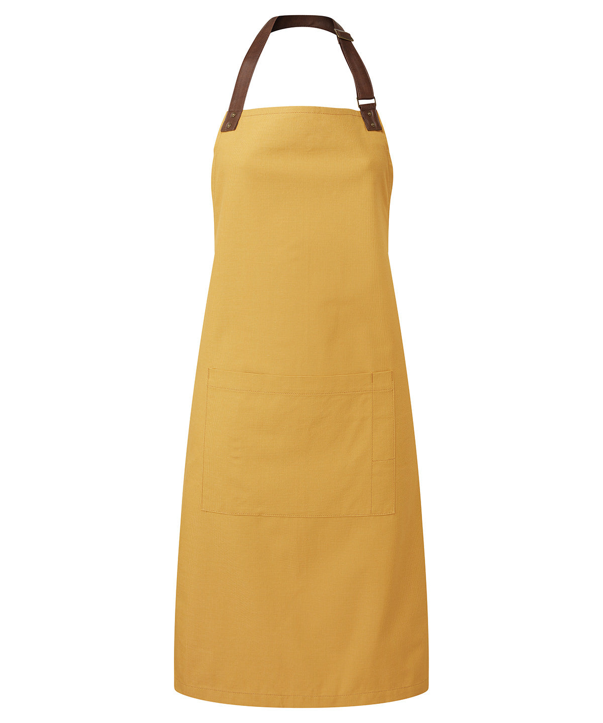 Annex Oxford bib apron - PR144 - Mustard One size - Customisable Aprons