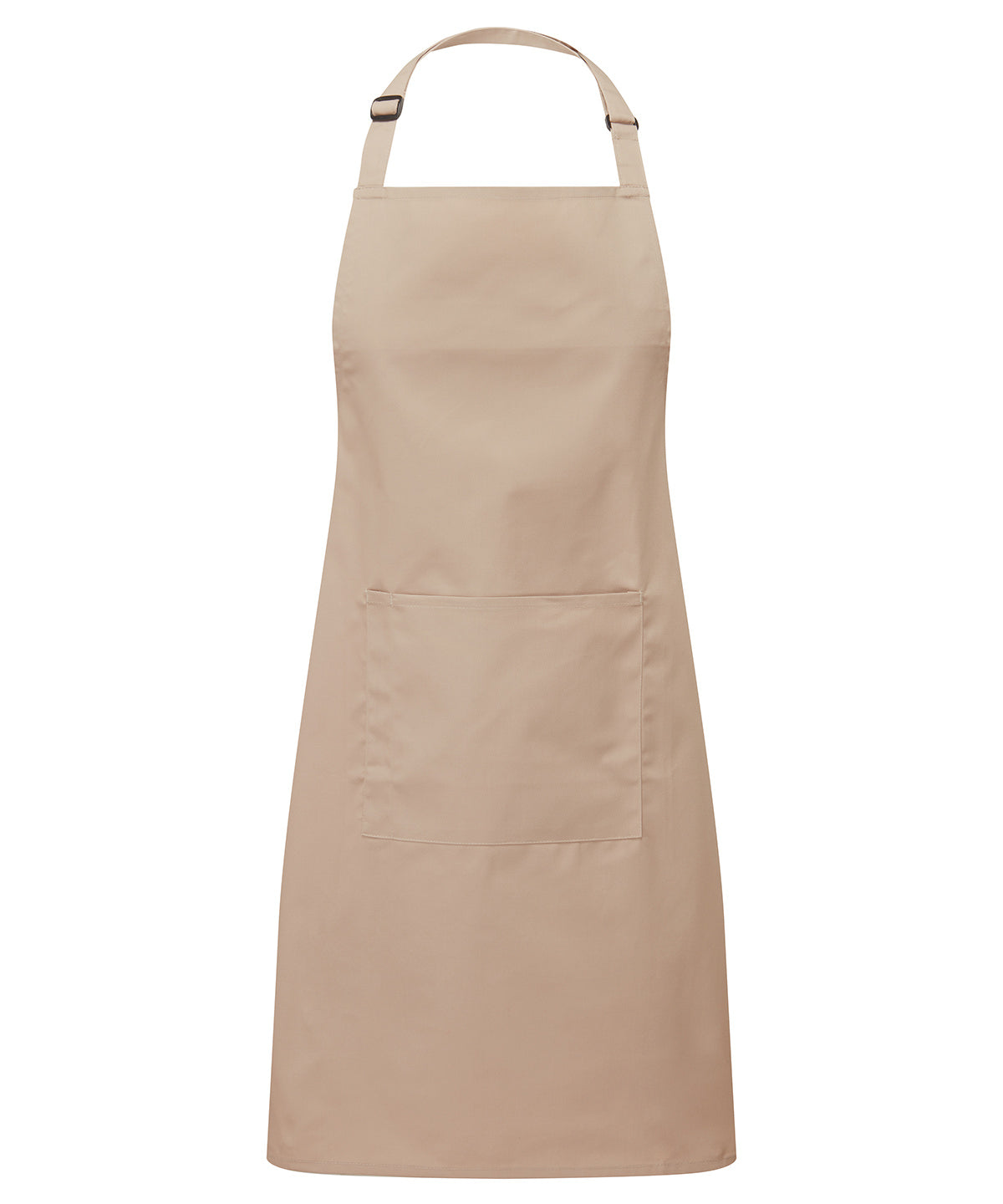 12 x Popular Bib Aprons with Pocket + Free Logo - Latte One size - Customisable Bundle