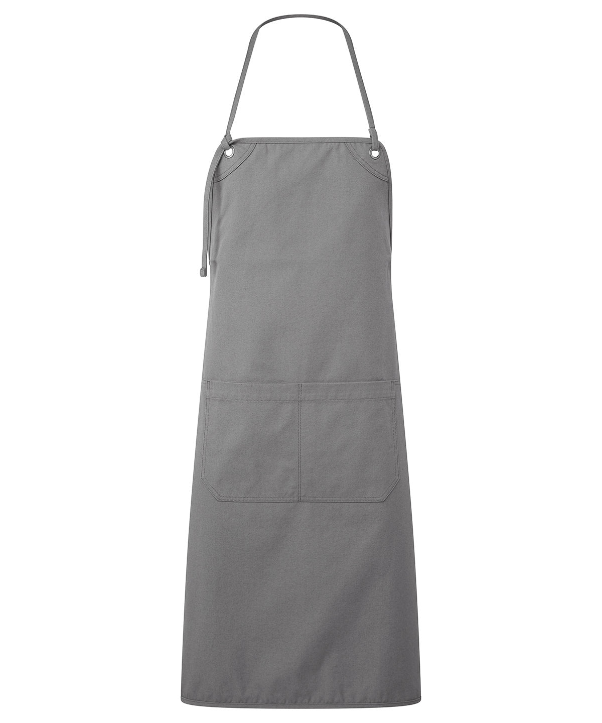 ‘Artisan’s choice’ double-pocket canvas apron - PR181 - Dark Grey One size - Customisable Aprons