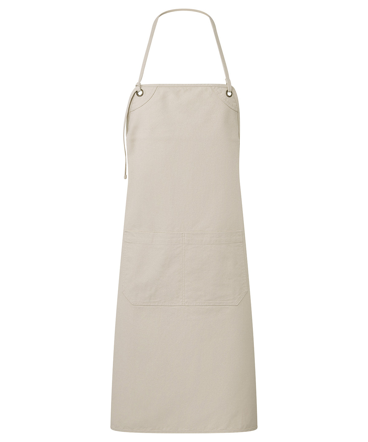 ‘Artisan’s choice’ double-pocket canvas apron - PR181 - Natural One size - Customisable Aprons
