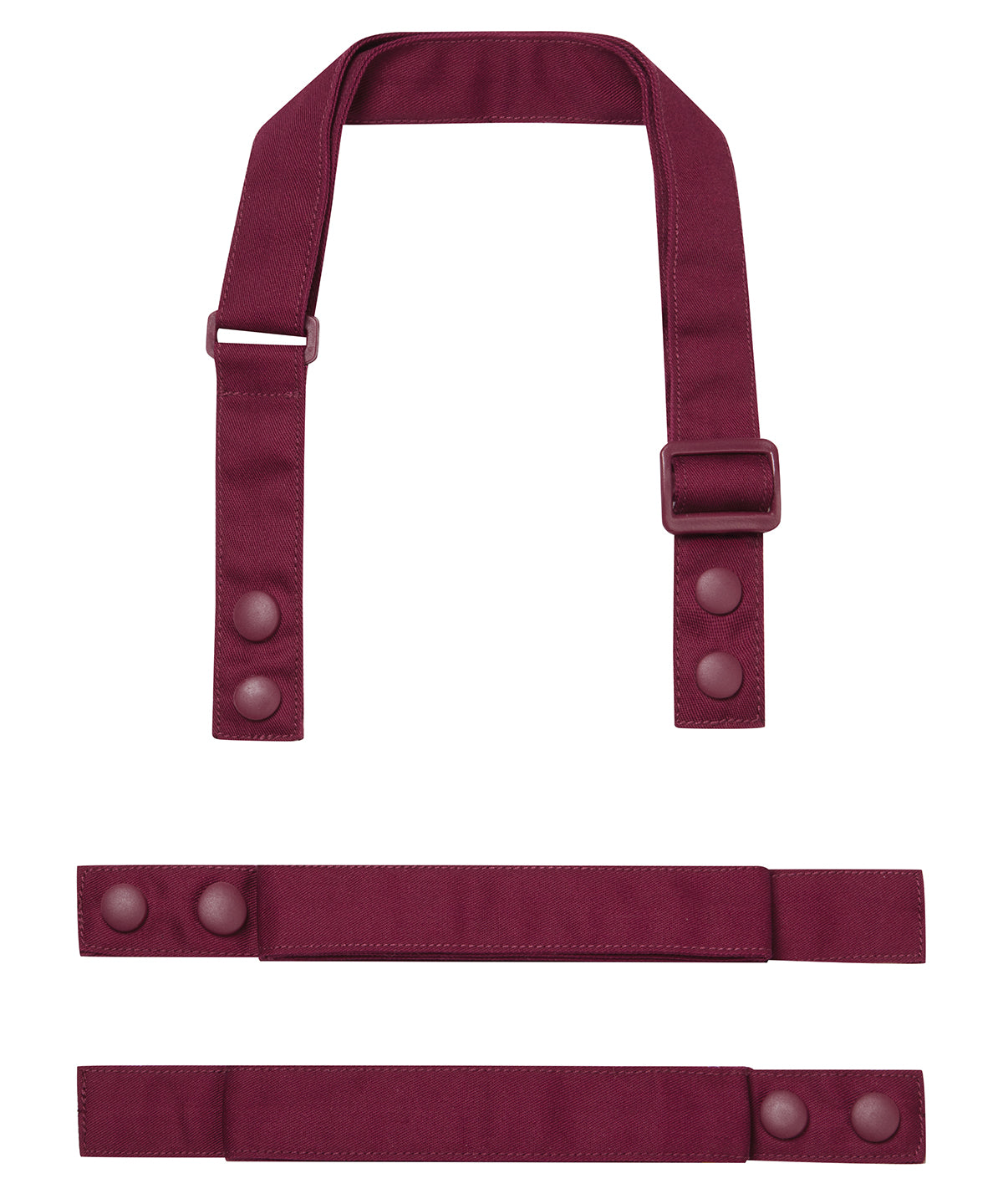 ‘Swap &amp; Pop’ Customisable Apron – Straps - PR191 - Burgundy One size - Customisable Aprons