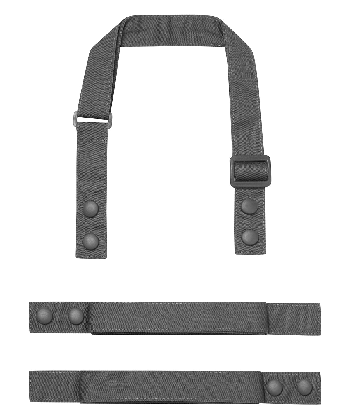 ‘Swap &amp; Pop’ Customisable Apron – Straps - PR191 - Dark Grey One size - Customisable Aprons