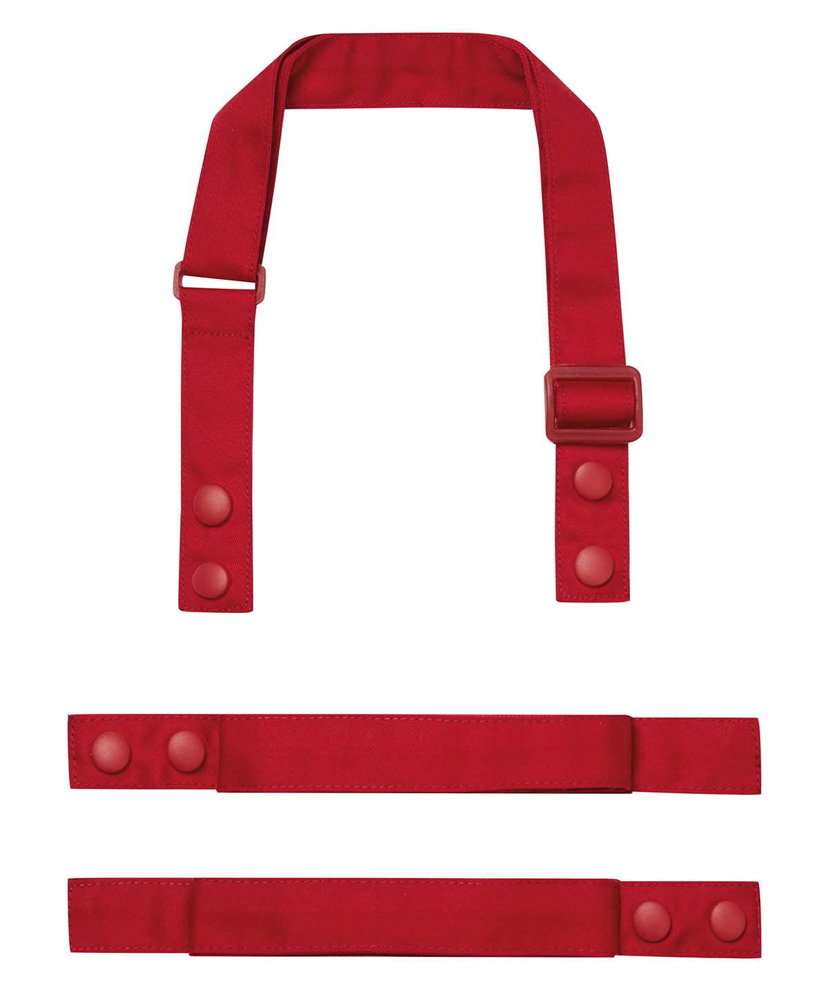 ‘Swap &amp; Pop’ Customisable Apron – Straps - PR191 - Red One size - Customisable Aprons