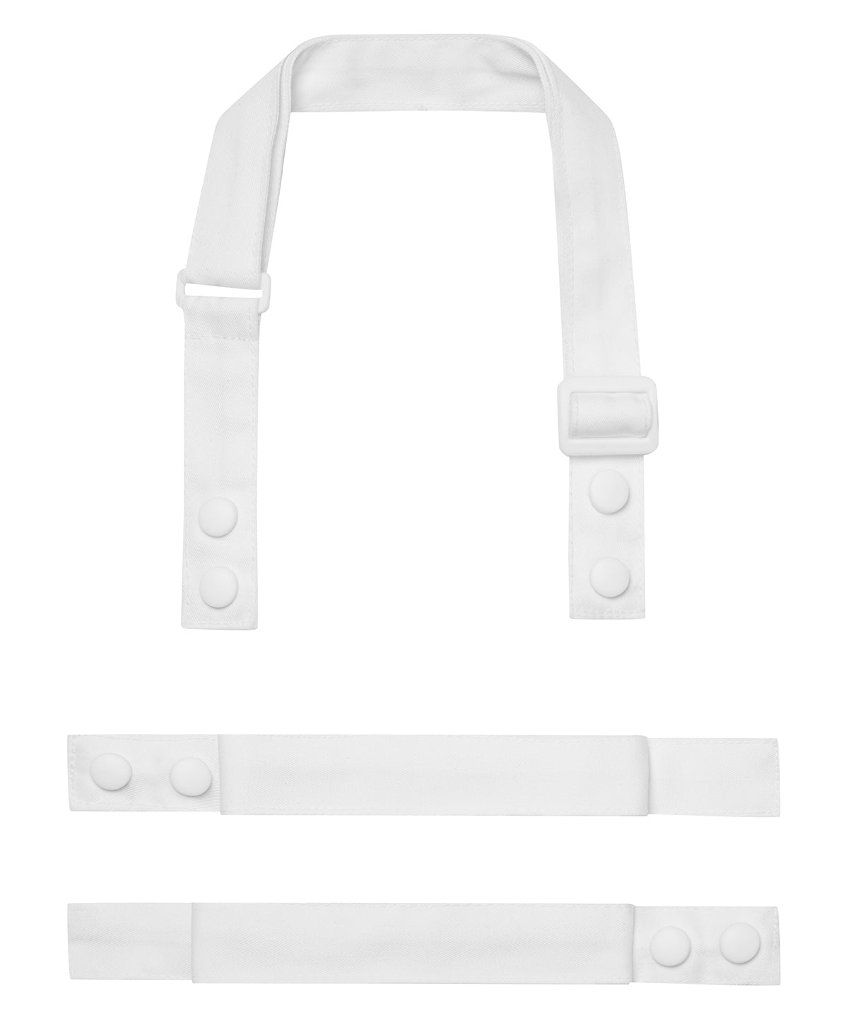 ‘Swap &amp; Pop’ Customisable Apron – Straps - PR191 - White One size - Customisable Aprons