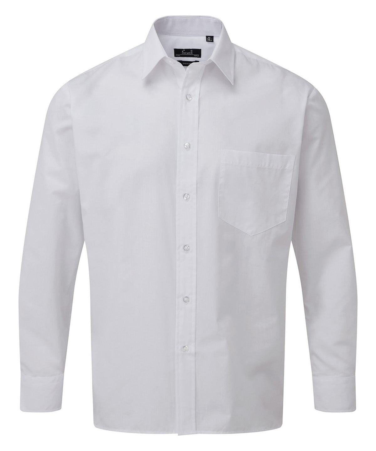 Long sleeve poplin shirt - PR200 - White* - Customisable Shirts