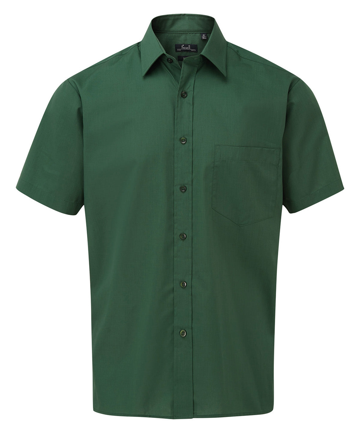 Short sleeve poplin shirt - PR202 - Bottle - Customisable Shirts