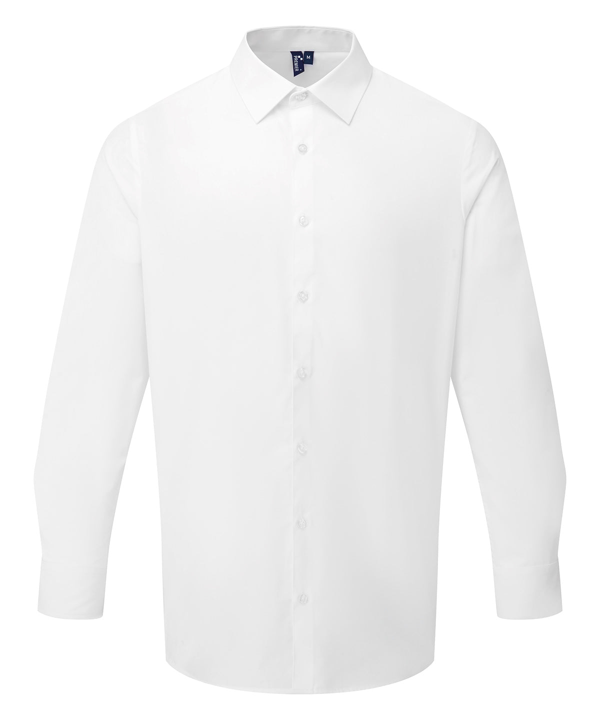 Long sleeve ‘Recyclight’ poplin shirt - PR203 - White - Customisable Shirts
