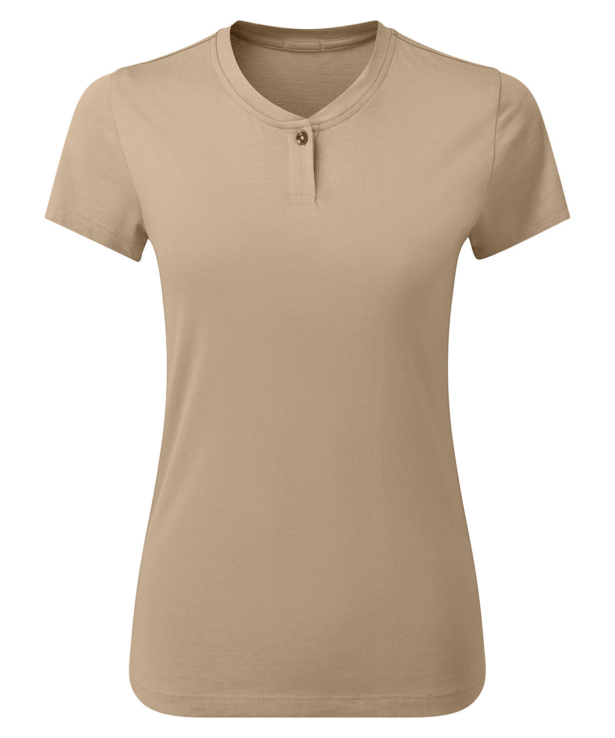 Women’s Cotton Rich‘Comis’ Tee - PR319 - Khaki - Customisable T-Shirts