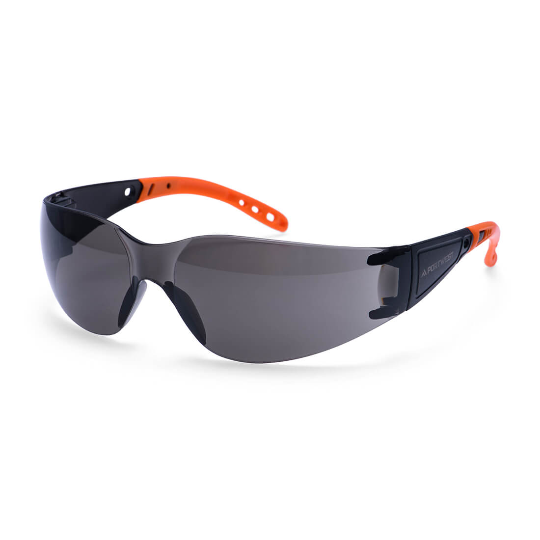 Wrap Around Hip Safety Glasses - PR32 - Smoke - Customisable Safety Spectacles
