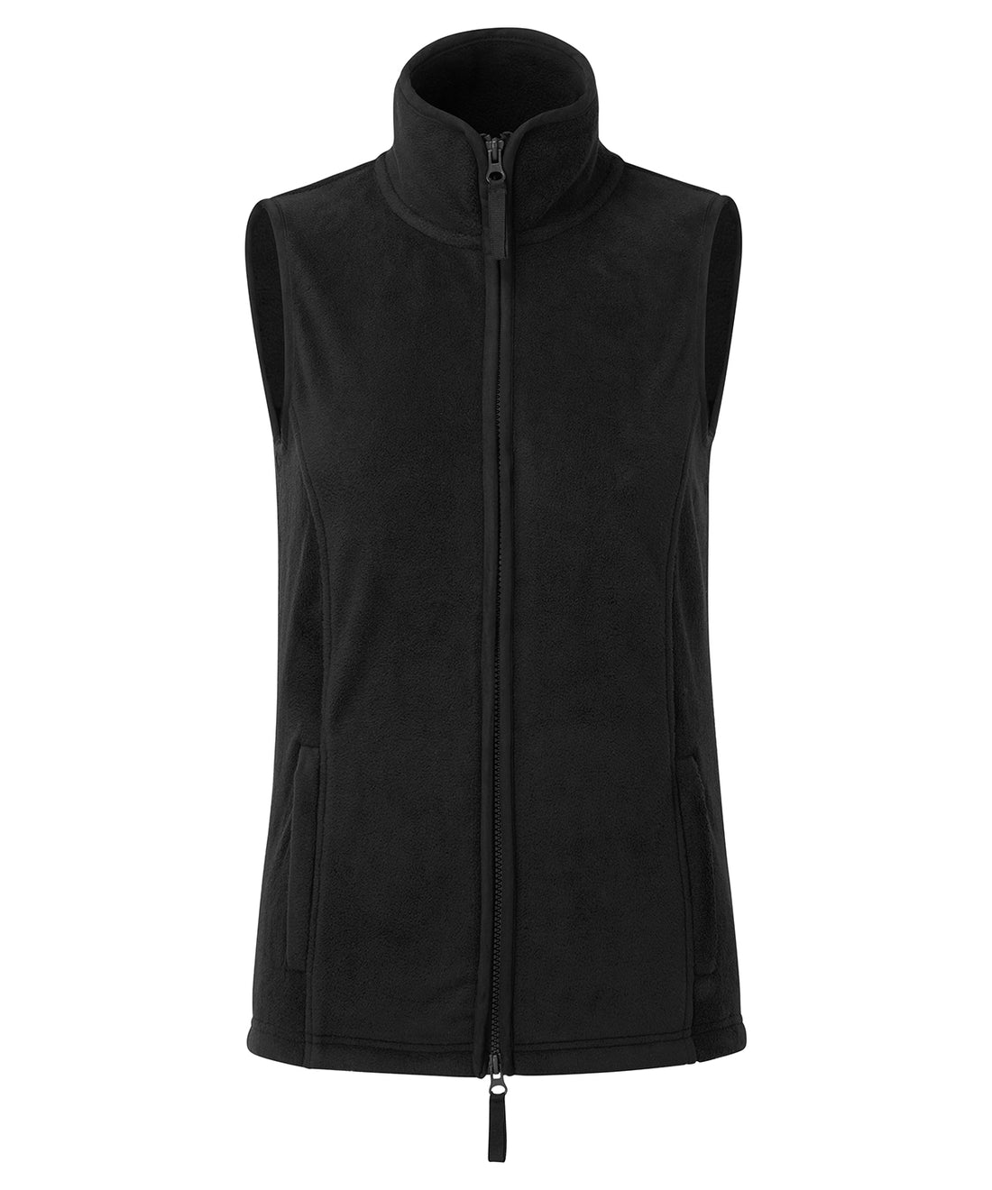 Women’s artisan fleece gilet - PR804 - Black Black - Customisable Gilets &amp; Body Warmers