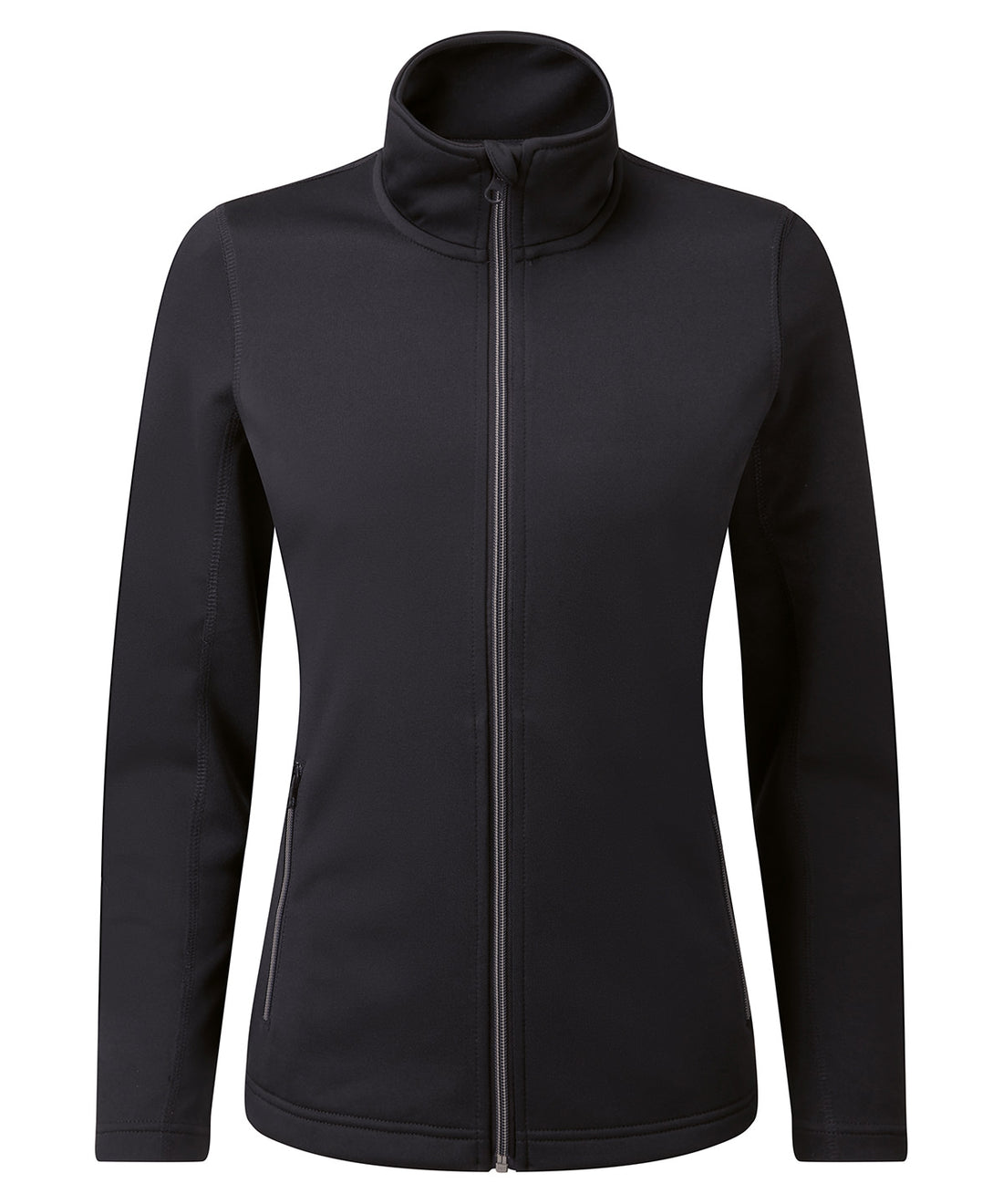 Women’s Spun Dyed Recycled Zip-Through Sweat - PR809 - Black - Customisable Sweatshirts