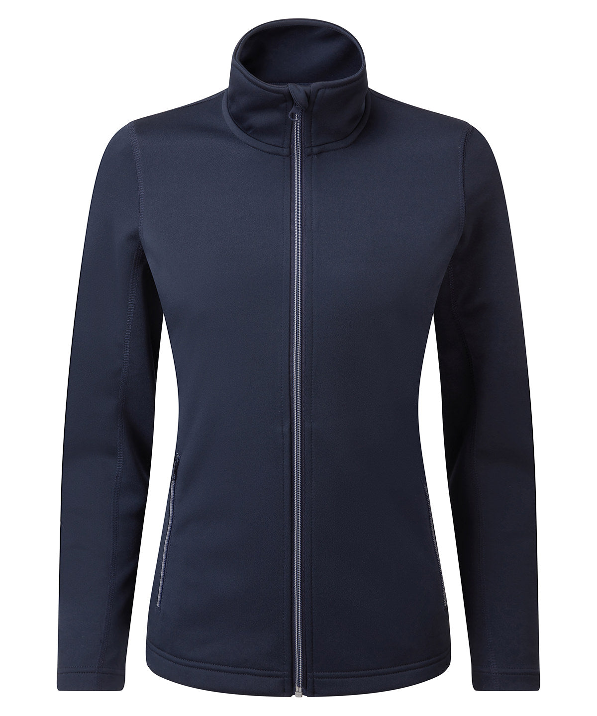 Women’s Spun Dyed Recycled Zip-Through Sweat - PR809 - French Navy - Customisable Sweatshirts