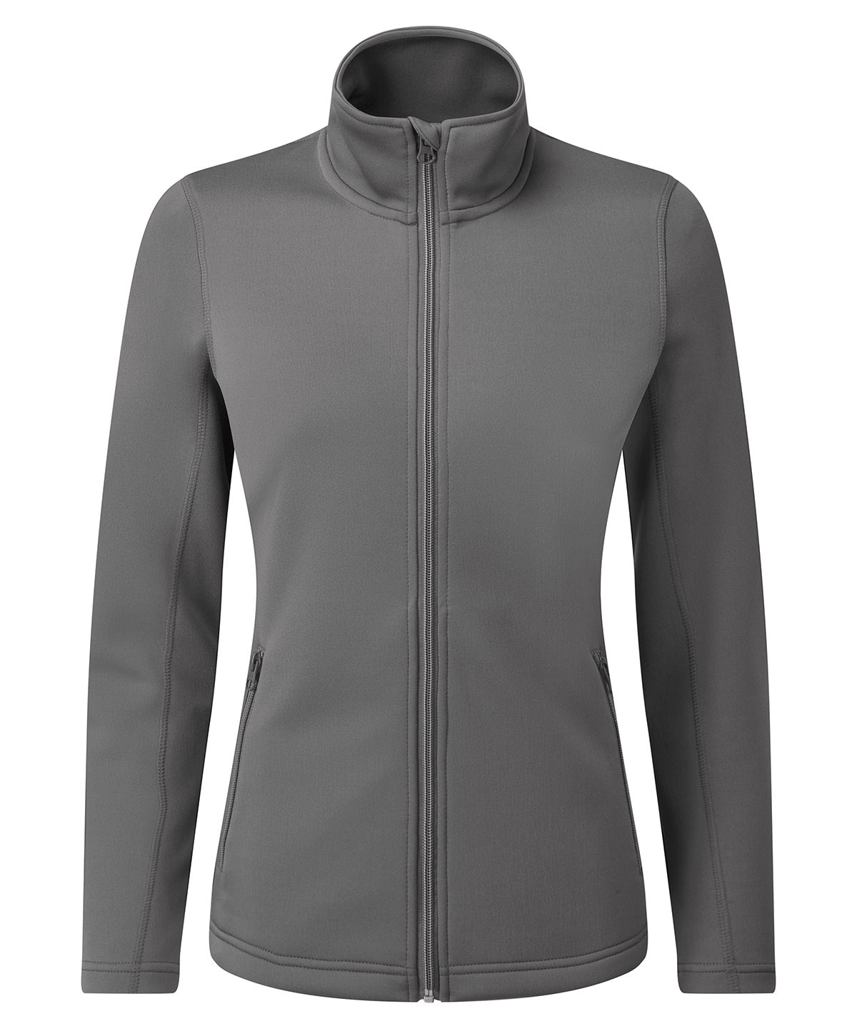 Women’s Spun Dyed Recycled Zip-Through Sweat - PR809 - Dark Grey - Customisable Sweatshirts