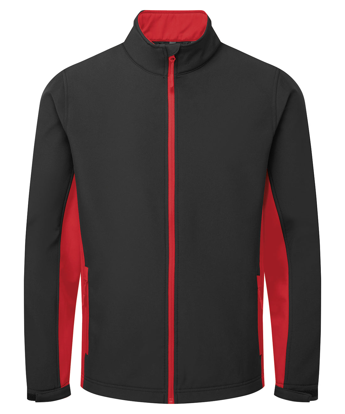 Windchecker® printable and recycled softshell jacket - PR810 - Black Classic Red - Customisable Softshells
