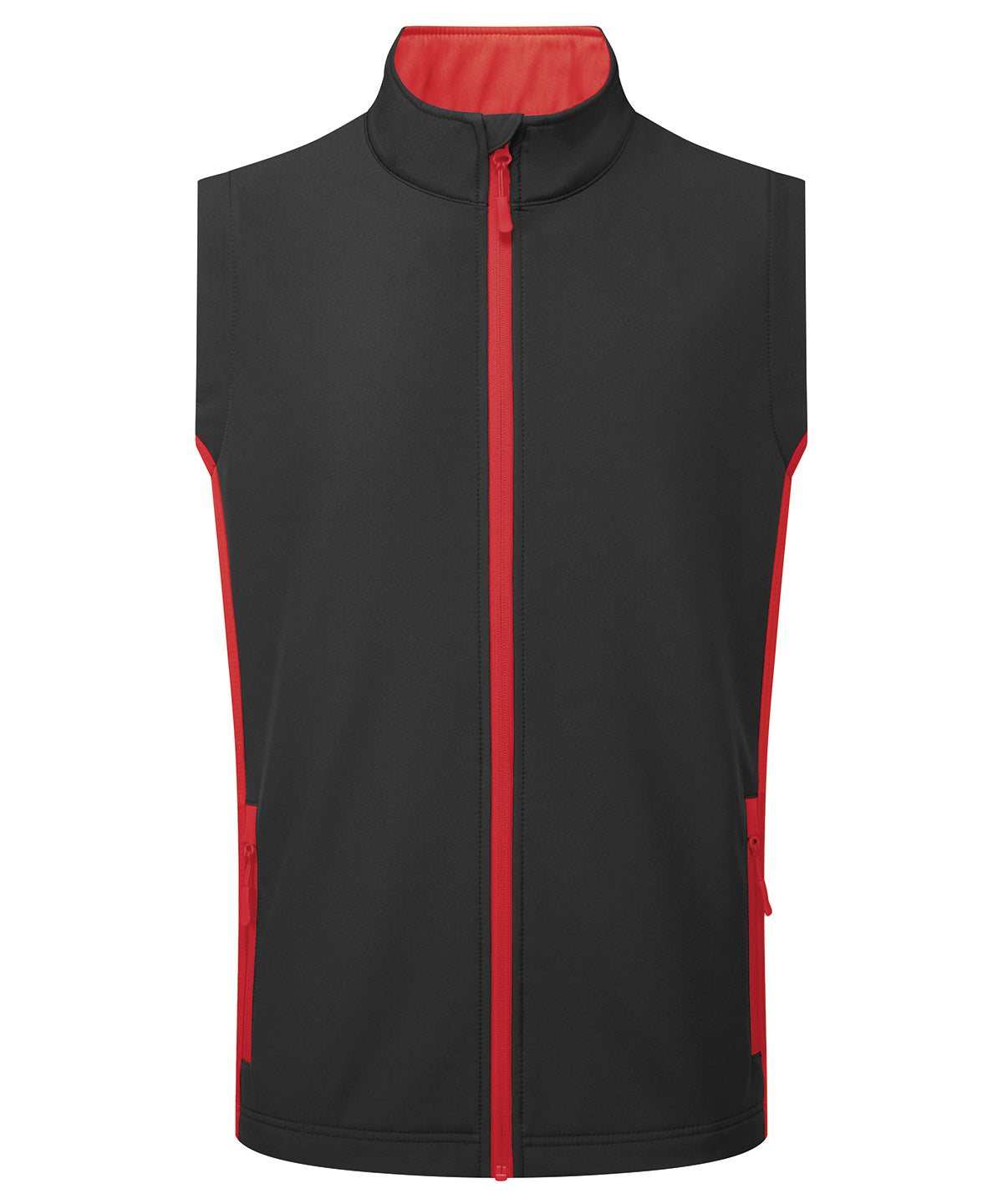 Windchecker® printable and recycled gilet - PR814 - Black Classic Red - Customisable Gilets & Body Warmers
