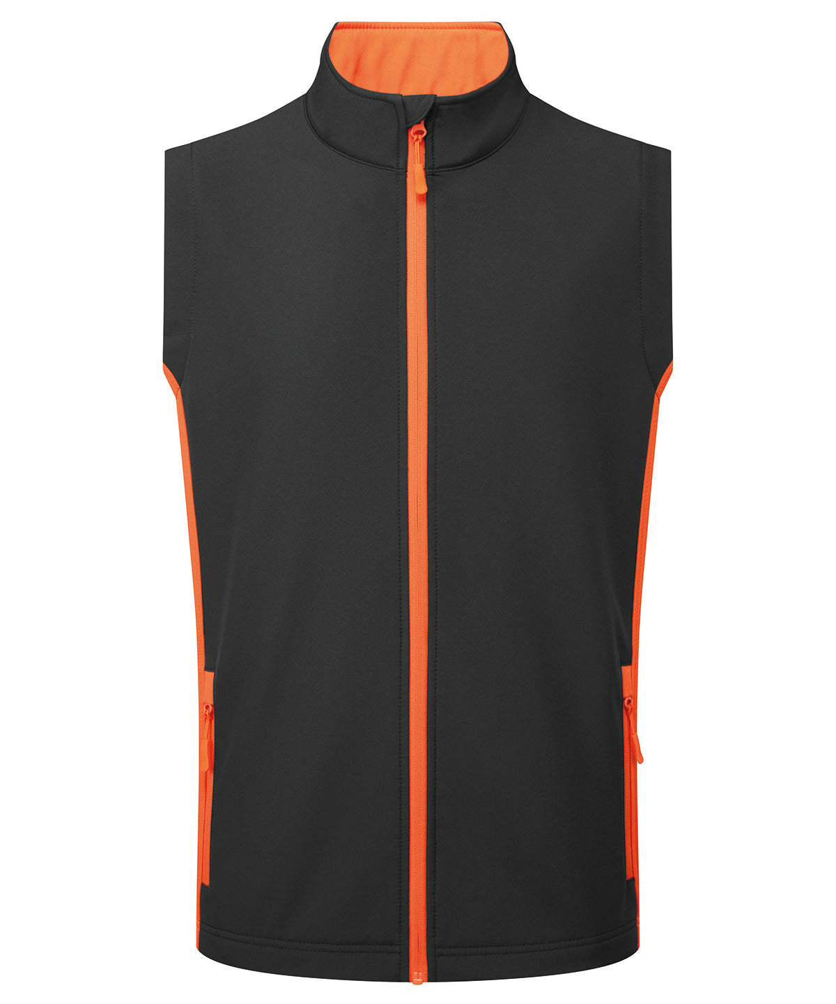 Windchecker® printable and recycled gilet - PR814 - Black Orange - Customisable Gilets &amp; Body Warmers