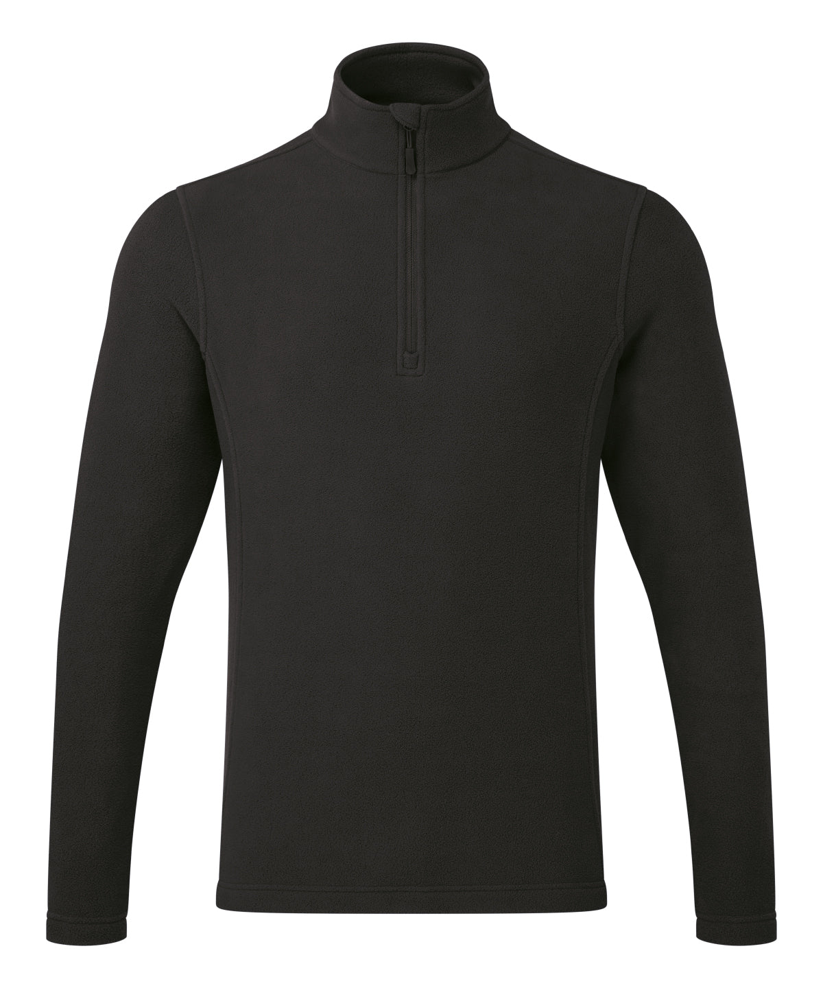 Unisex ‘Recyclight’ 1/4 zip microfleece - PR831 - Black - Customisable Fleece