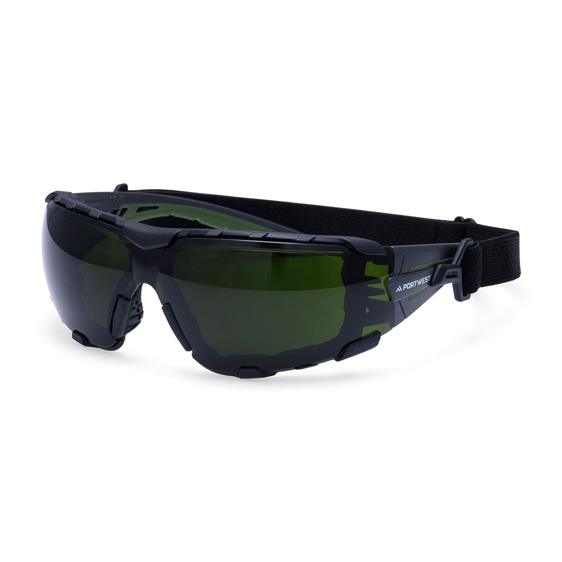 Tech Look Pro Kn Safety Glasses - PS28 - Bottle Green - Customisable Safety Spectacles