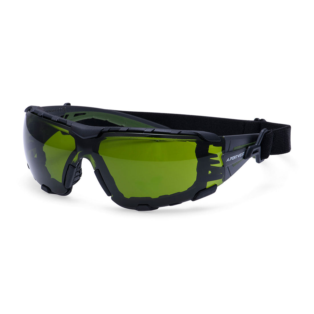 Tech Look Pro Kn Safety Glasses - PS28 - Green - Customisable Safety Spectacles