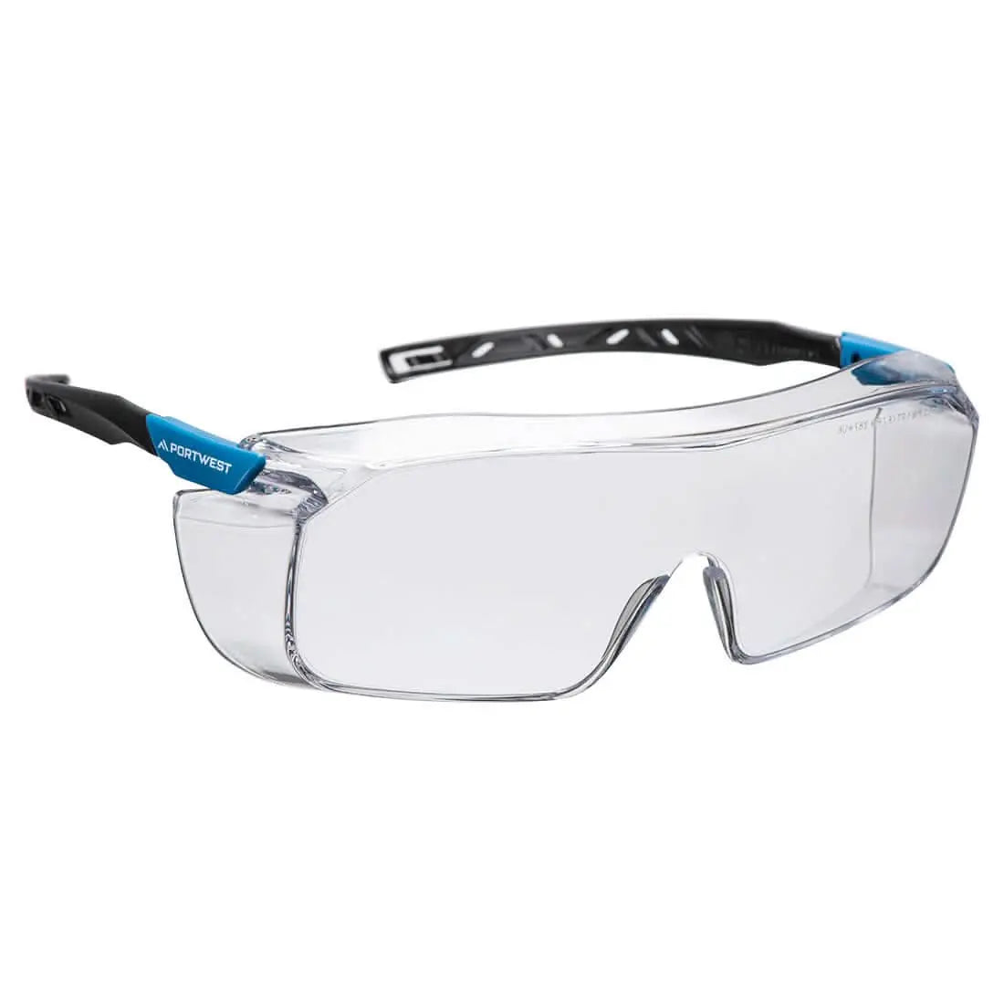 Top Otg Safety Glasses Ps31 - Clear - Customisable Safety Spectacles