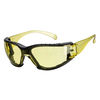 Wrap Around Plus Safety Glasses Ps32 - Amber - Customisable Safety Spectacles