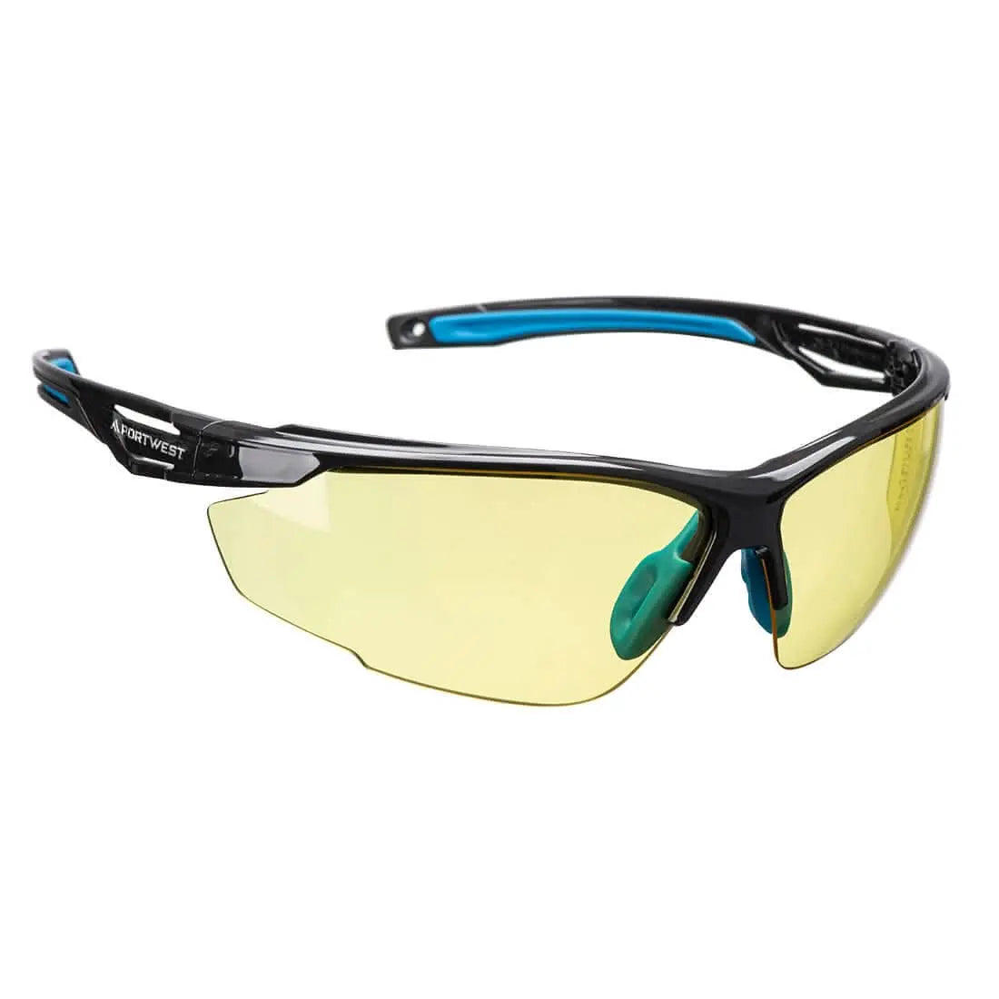 Anthracite Kn Safety Glasses Ps37 - Amber - Customisable Safety Spectacles