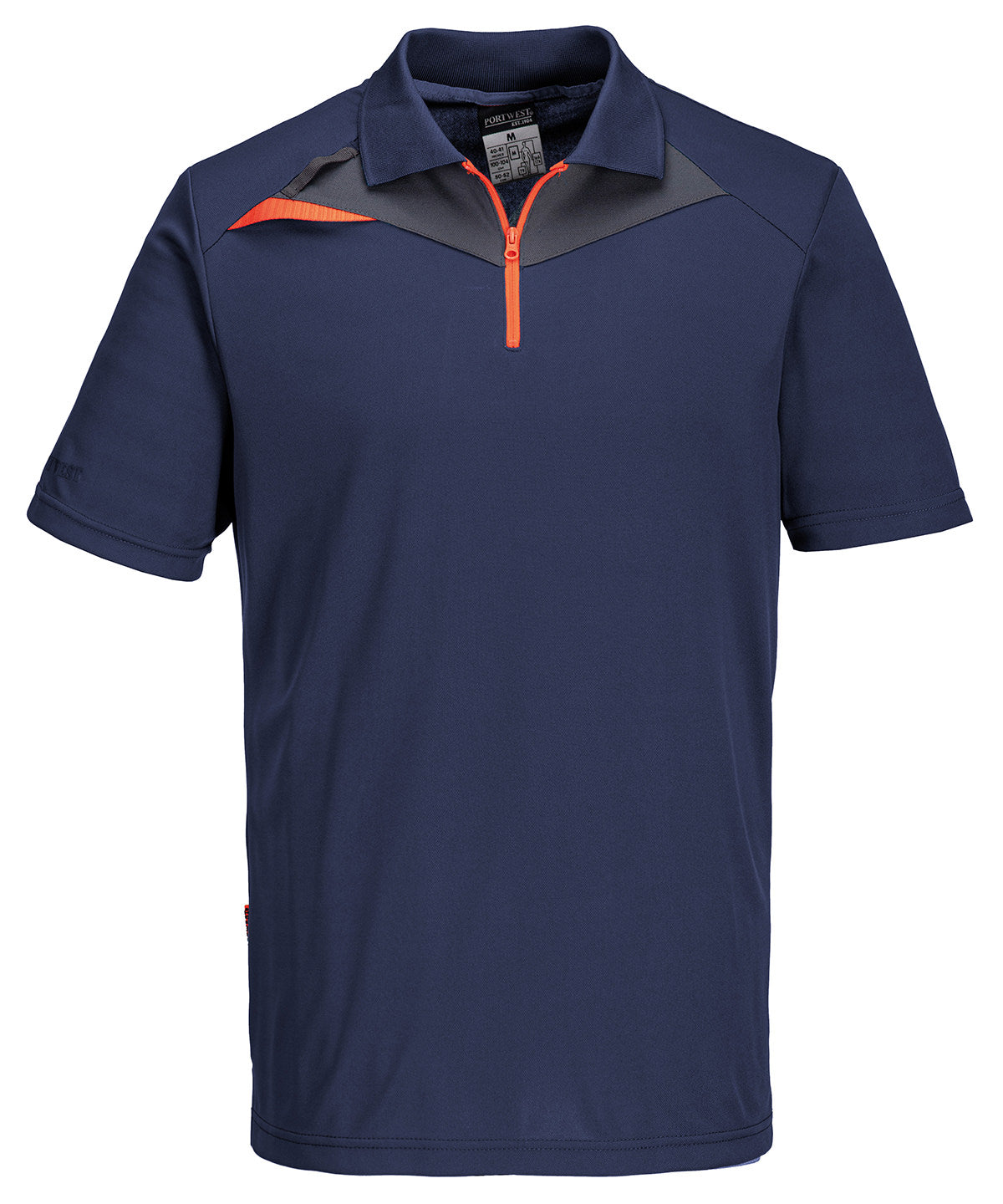 Dx4 Polo Shirt S/S - DX410 - Navy Orange - Customisable Polo Shirts