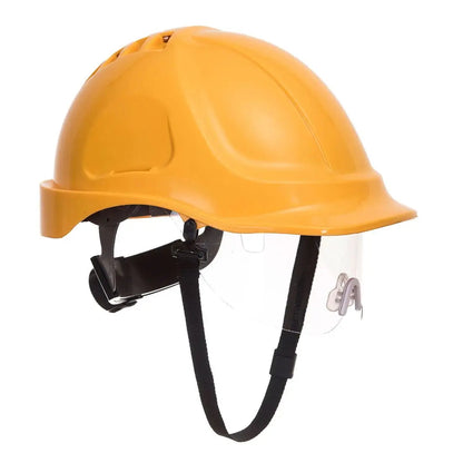 Endurance Visor Helmet Pw55 - Yellow - Customisable Safety Helmet