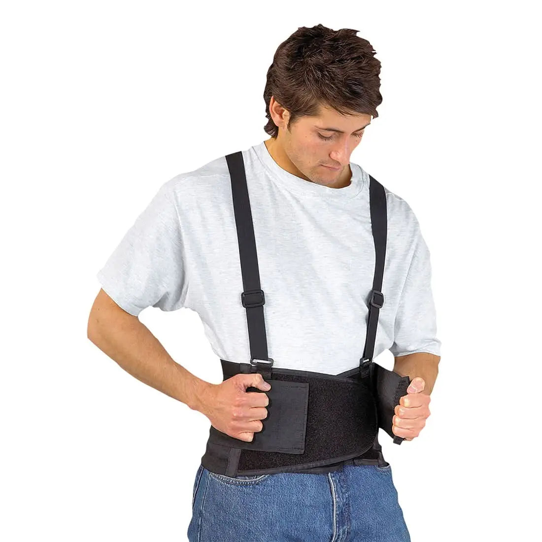 Back Support Belt Pw80 - Black - Customisable PPE Accessories