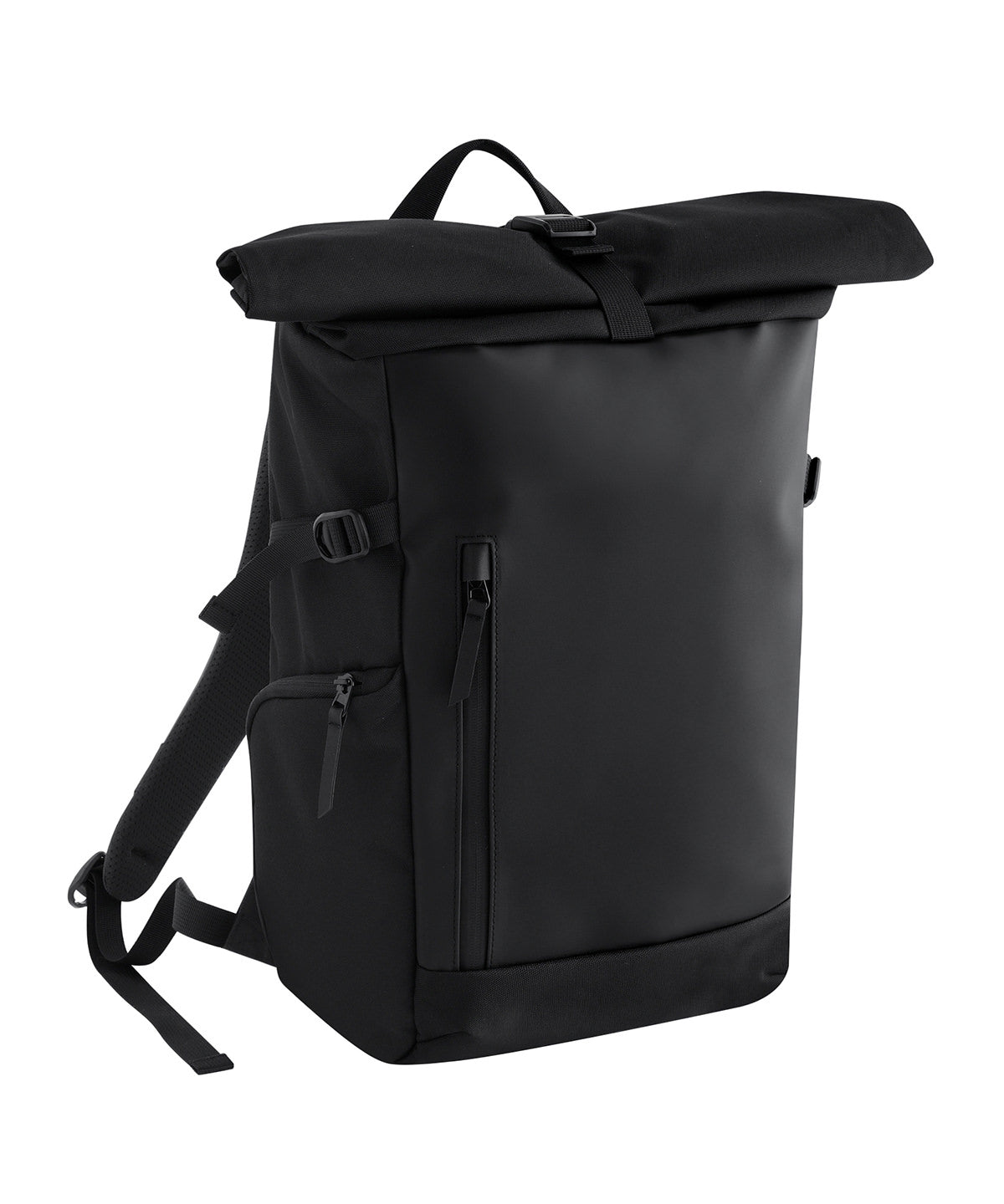 Zürich roll-top backpack - QD543 - Black One size - Customisable Bags