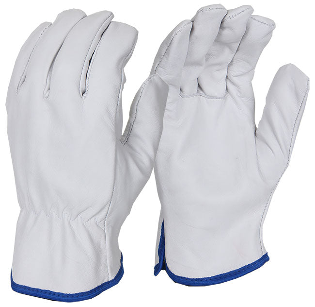 Beeswift Unlined Drivers Gloves Qudgphnl - Grey - Customisable Leather