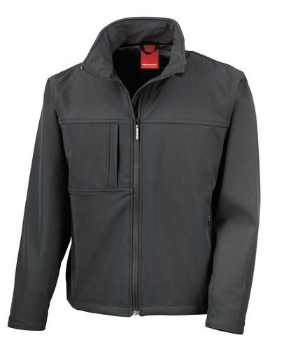 Result Classic softshell jacket R121A - Black - Customisable Softshell Jacket