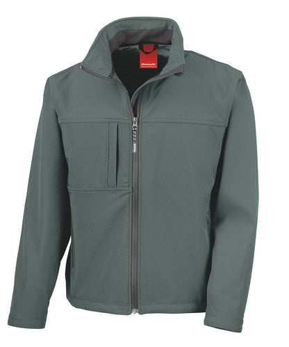 Result Classic softshell jacket R121A - Grey - Customisable Softshell Jacket