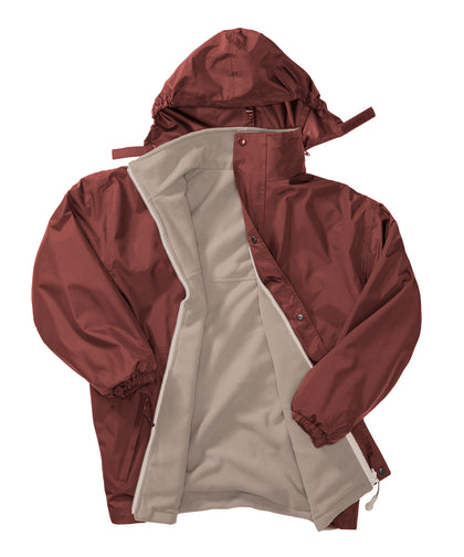 Burgundy/Camel