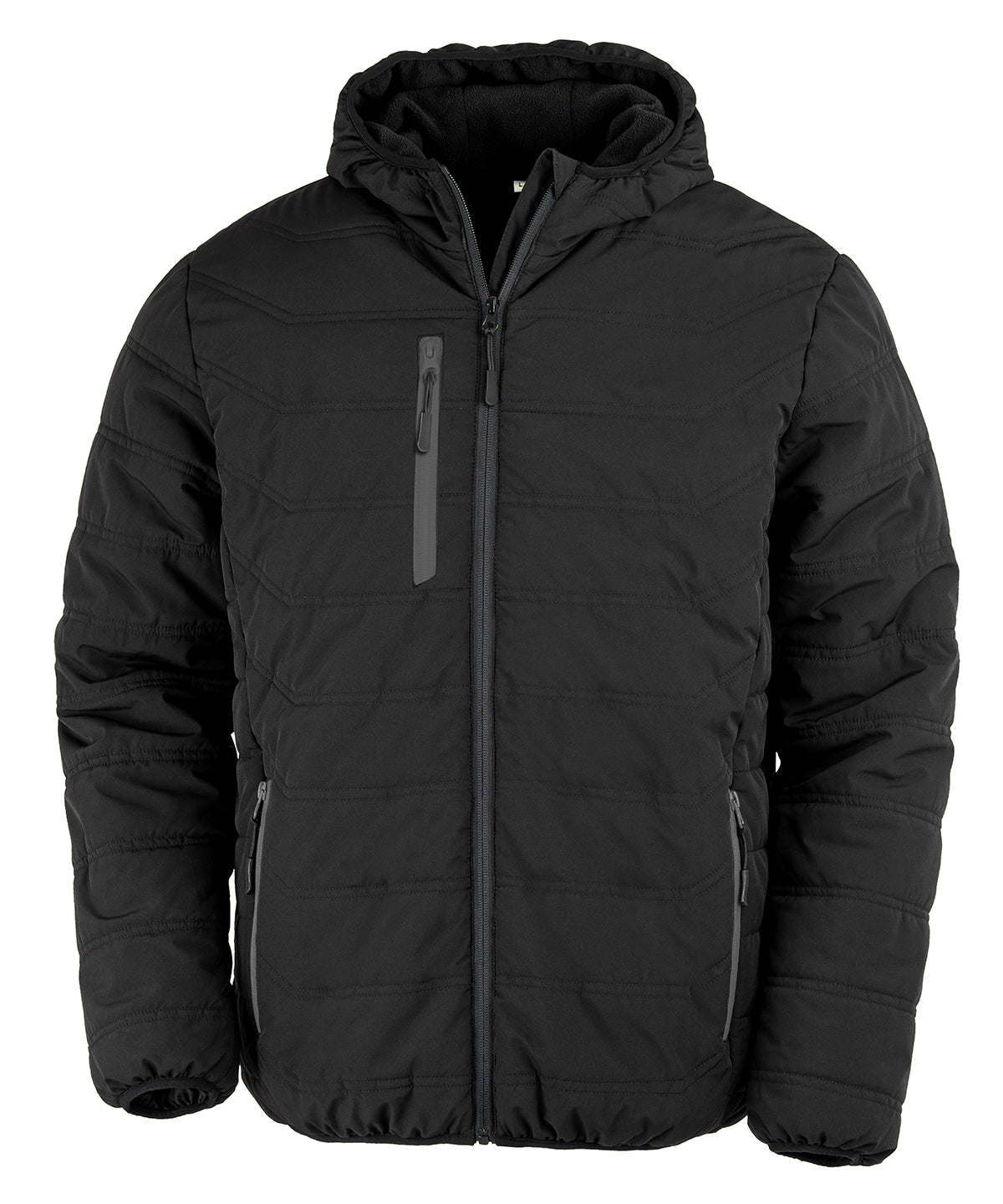 Result Black Compass Padded Winter Jacket - R240X - Black Black - Customisable Jacket