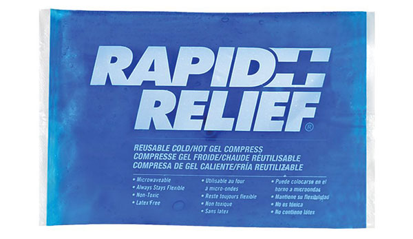 Rapid Relief Rapid Relief Reusable Hot Cold Gel Compress X - RA12246 - Blue 6" - Customisable Therapy