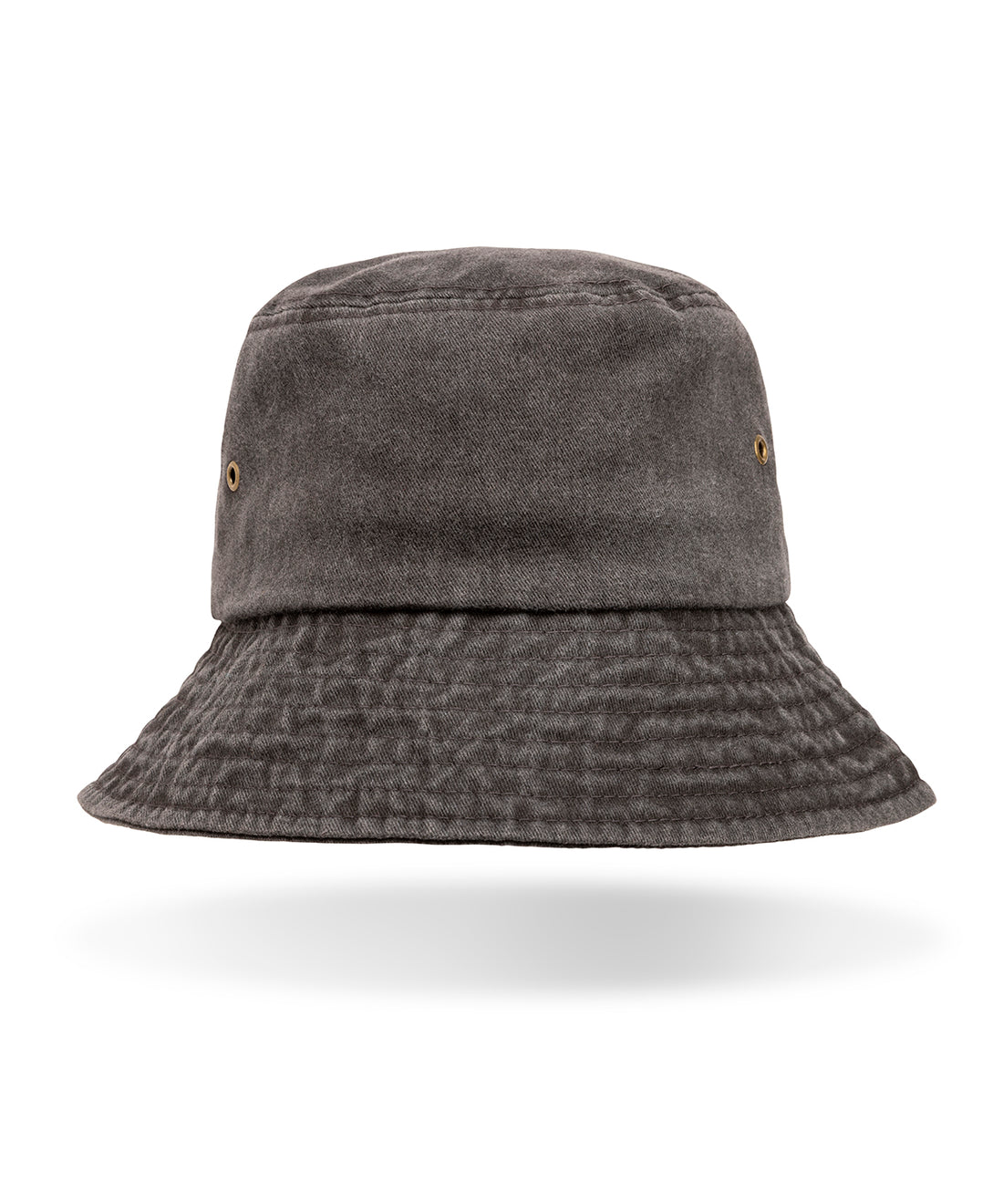 Pure cotton vintage bucket hat - RC93X - Vintage Black - Customisable Hats