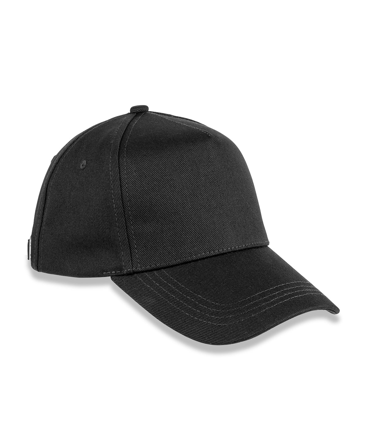 5-panel organic cotton cap - RC96X - Black One size - Customisable Caps